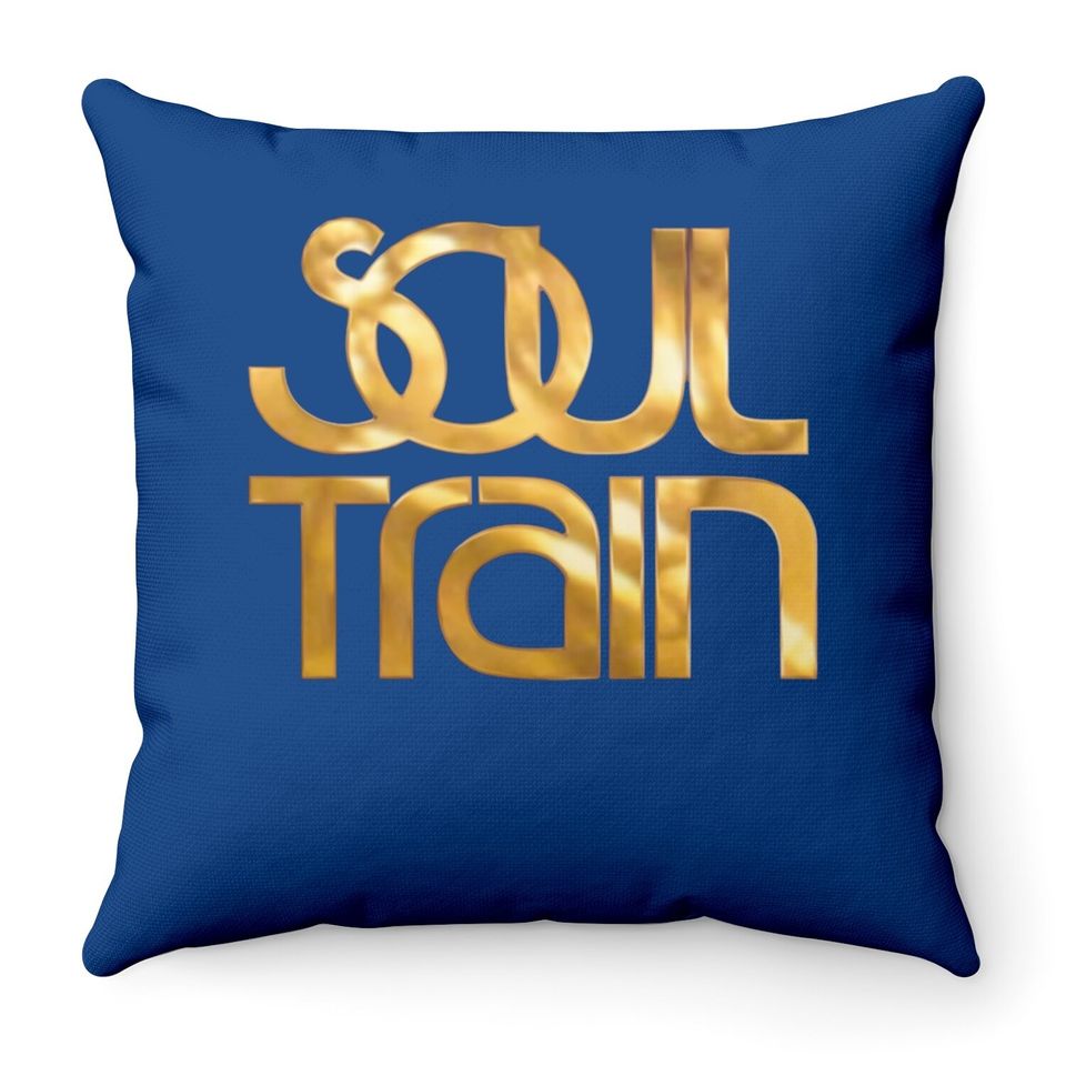 Jiangmuya Soul Train Gold Logo Throw Pillow