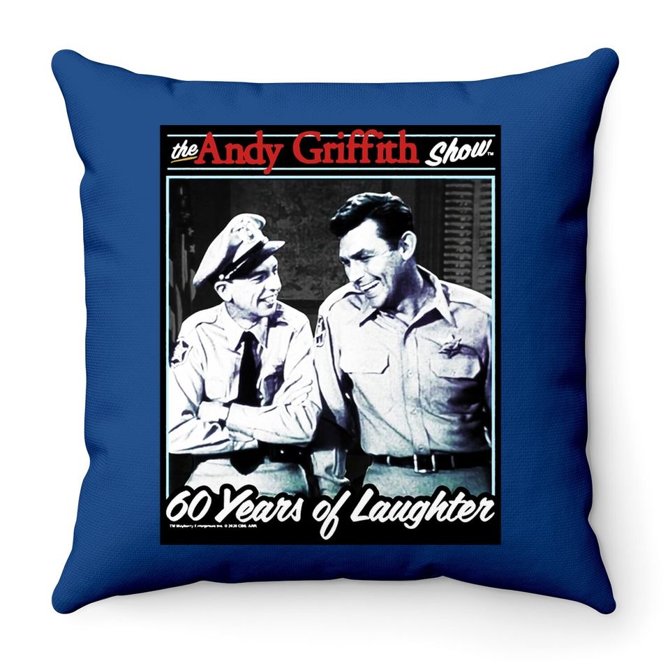 The Andy Griffith Show 60 Years Of Laughter Throw Pillow