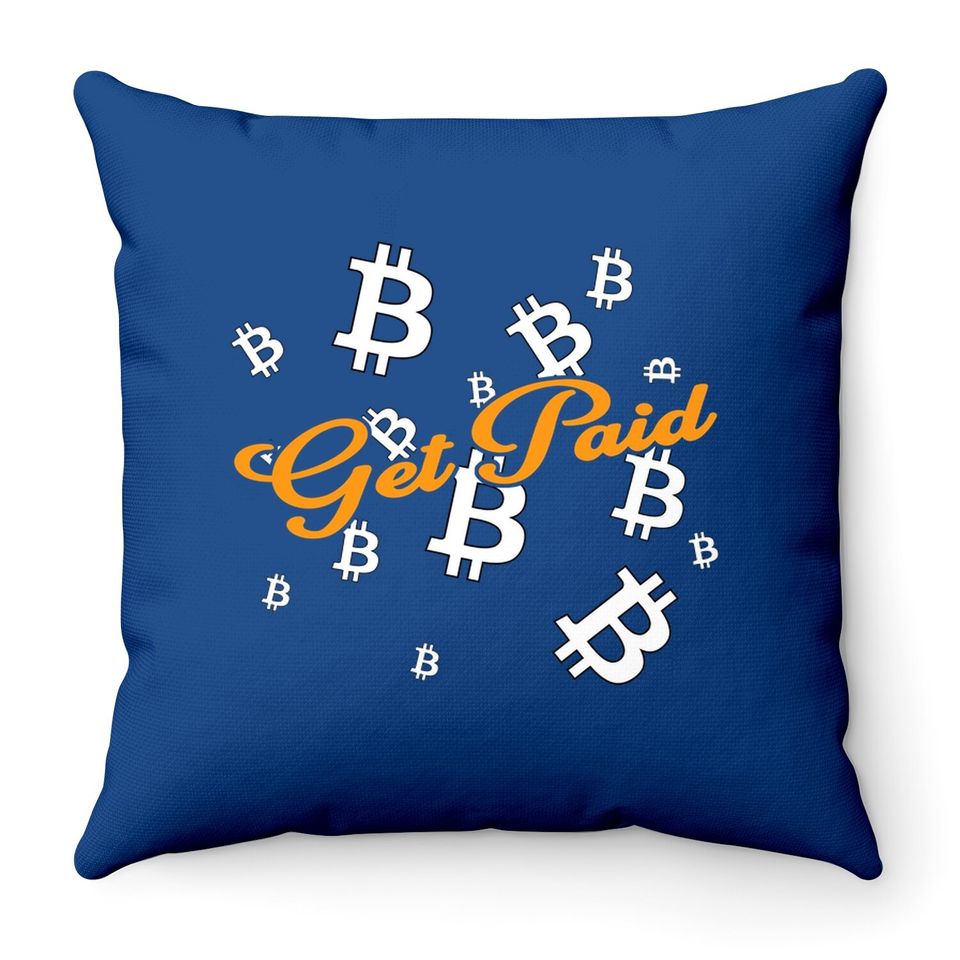 Bitcoin Btc Queen Crypto Cryptocurrency Ladies Cute Throw Pillow