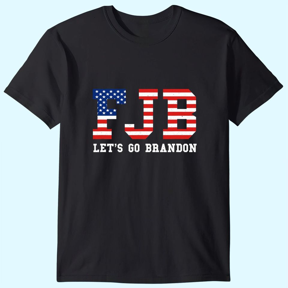 Let’s Go Brandon Conservative US Flag Gift T-Shirt