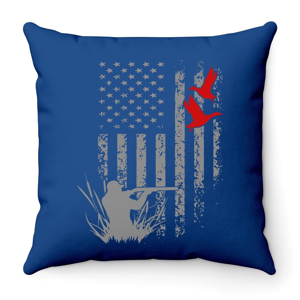 Duck Hunting Throw Pillow