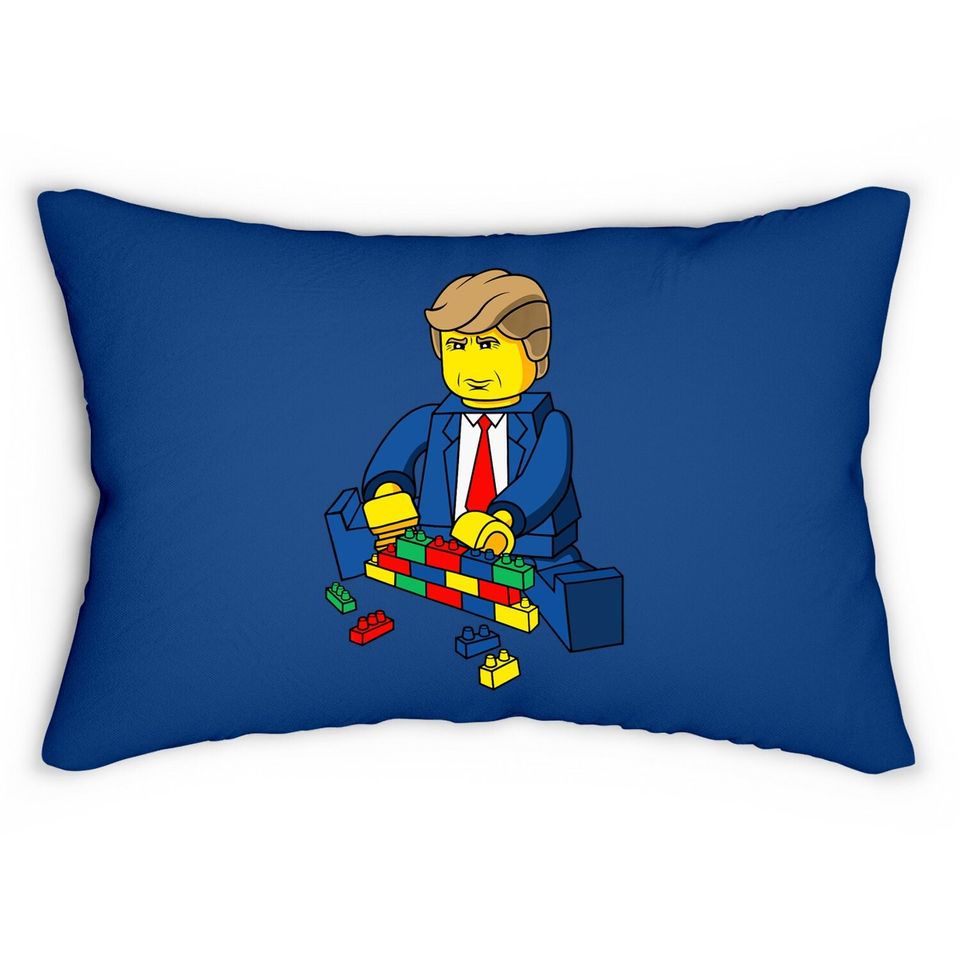 Donald Trump Build A Wall Lumbar Pillow