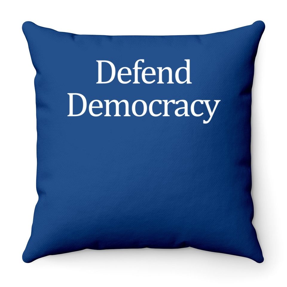 Defend Democracy Throw Pillow
