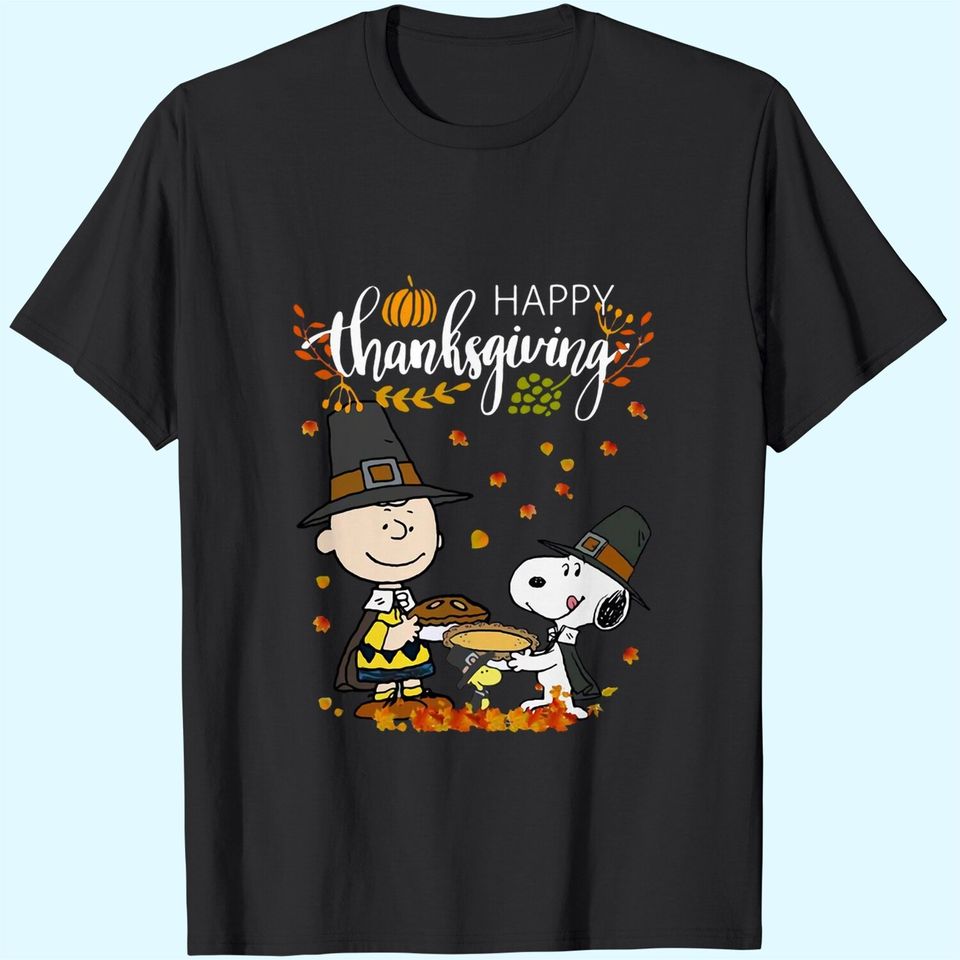 Charlie Brown Snoopy Happy Thanksgiving T-Shirts