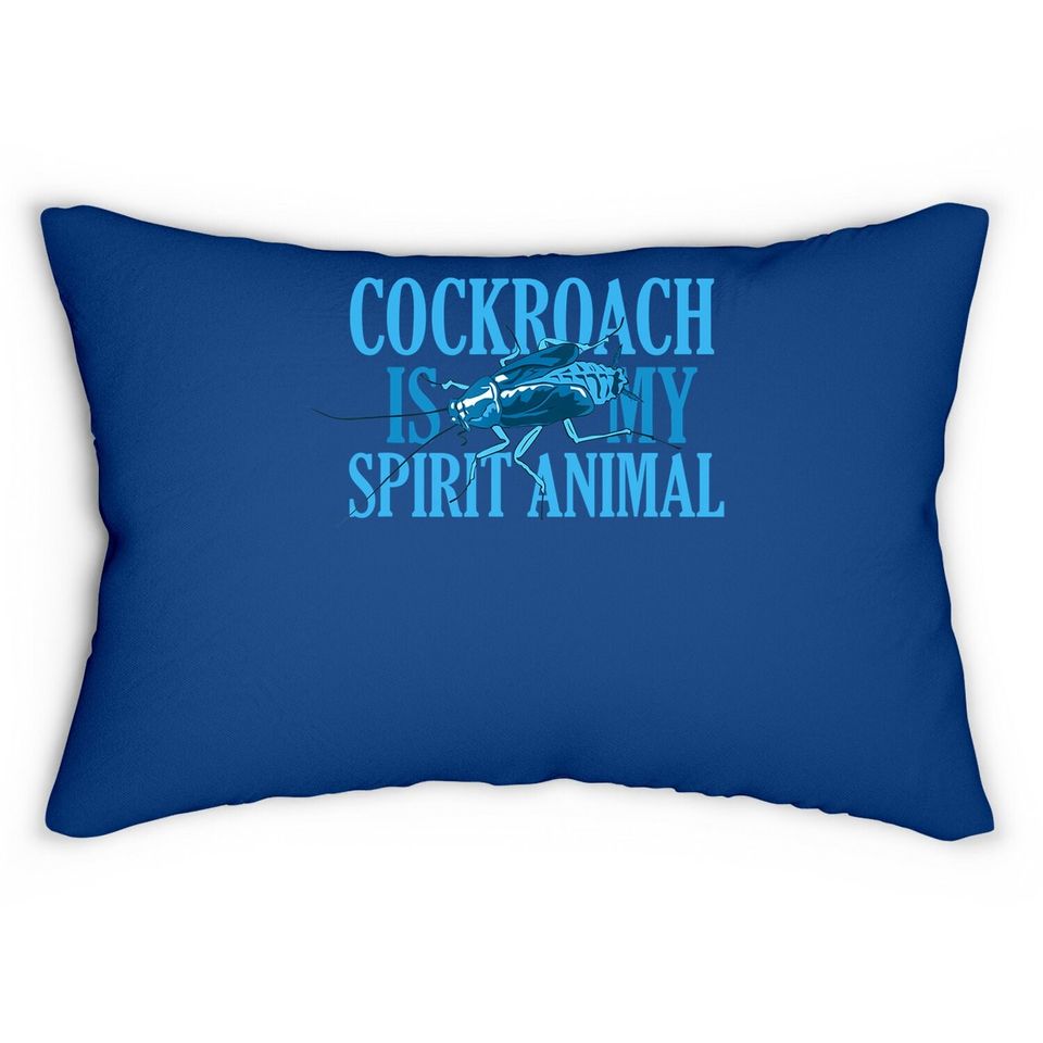 Funny Cockroach Roach Spirit Animal Lumbar Pillow