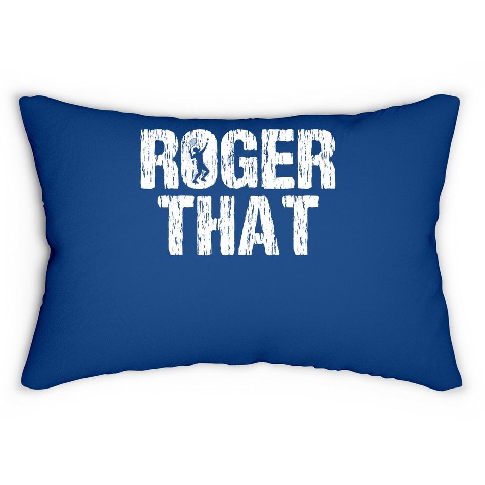 Roger That Tennis Lumbar Pillow