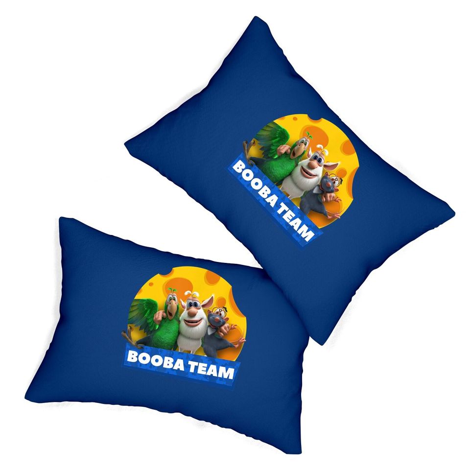 Booba Team Friendship Cheese, Birthday Gift Lumbar Pillow