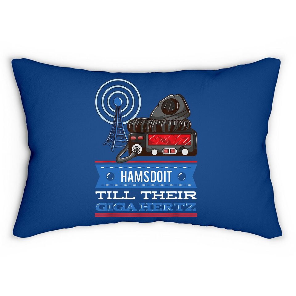 Ham Radio Morse Code - Cb Radio Nerdy Geek Cw Operator Lumbar Pillow