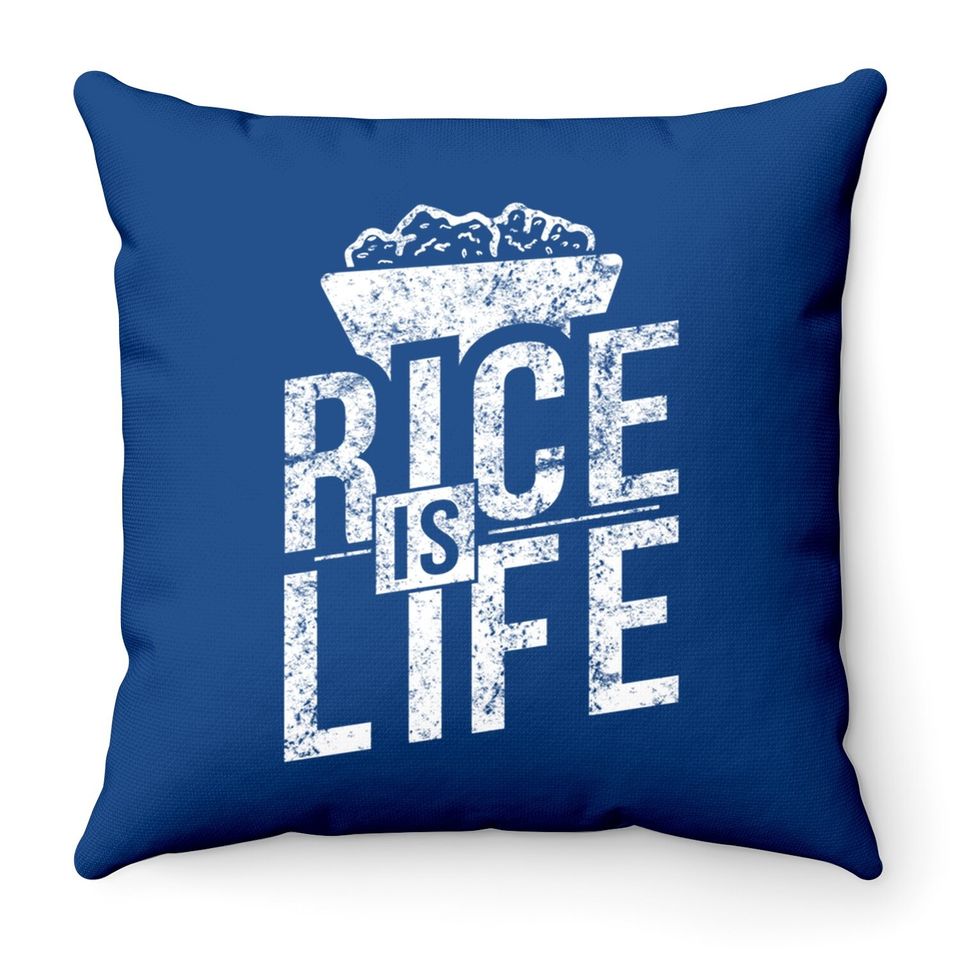 Filipino Rice Is Life Throw Pillow