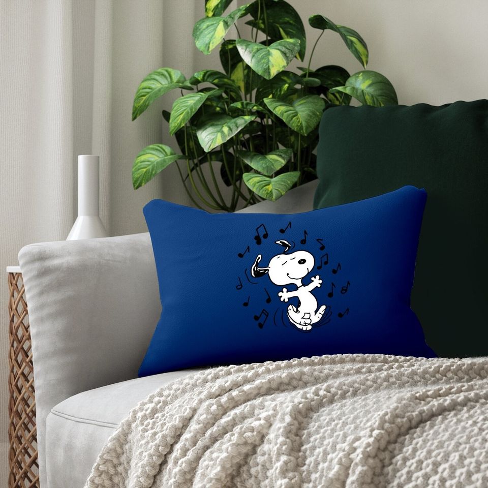 Dancing Snoopy Lumbar Pillow
