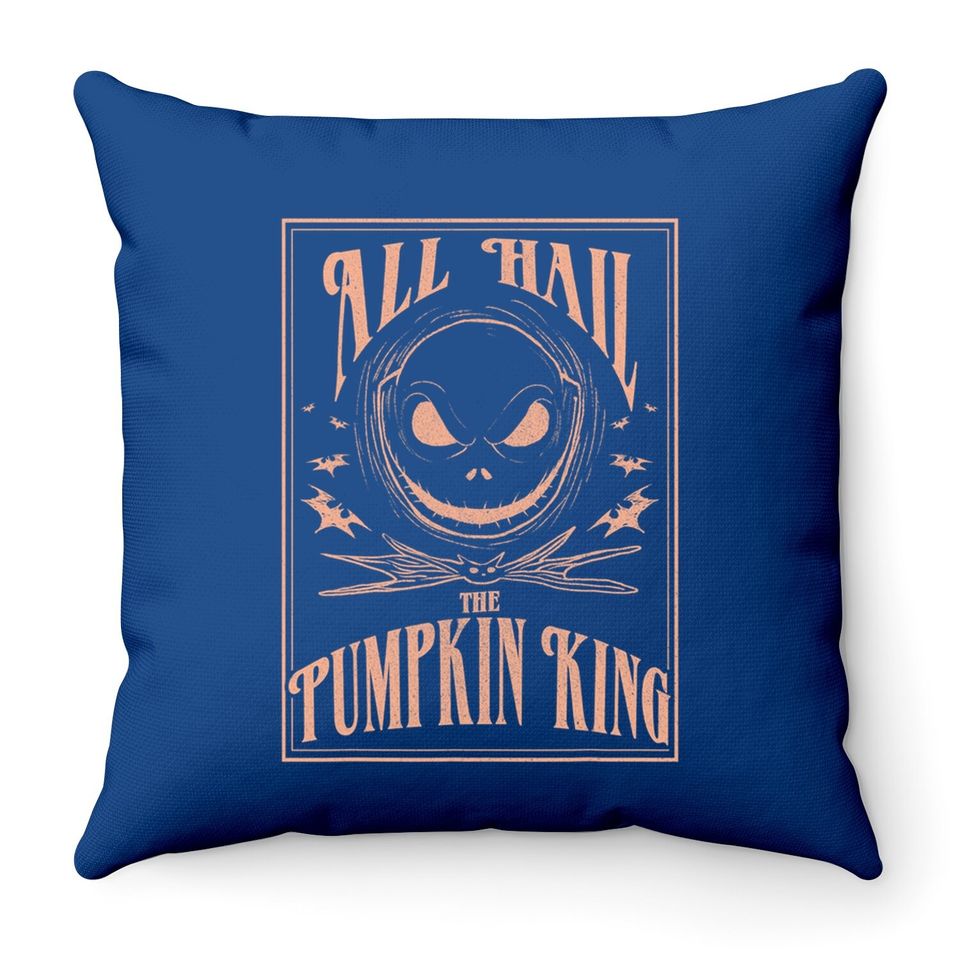 The Nightmare Before Christmas Hail The Pumpkin King Throw Pillow