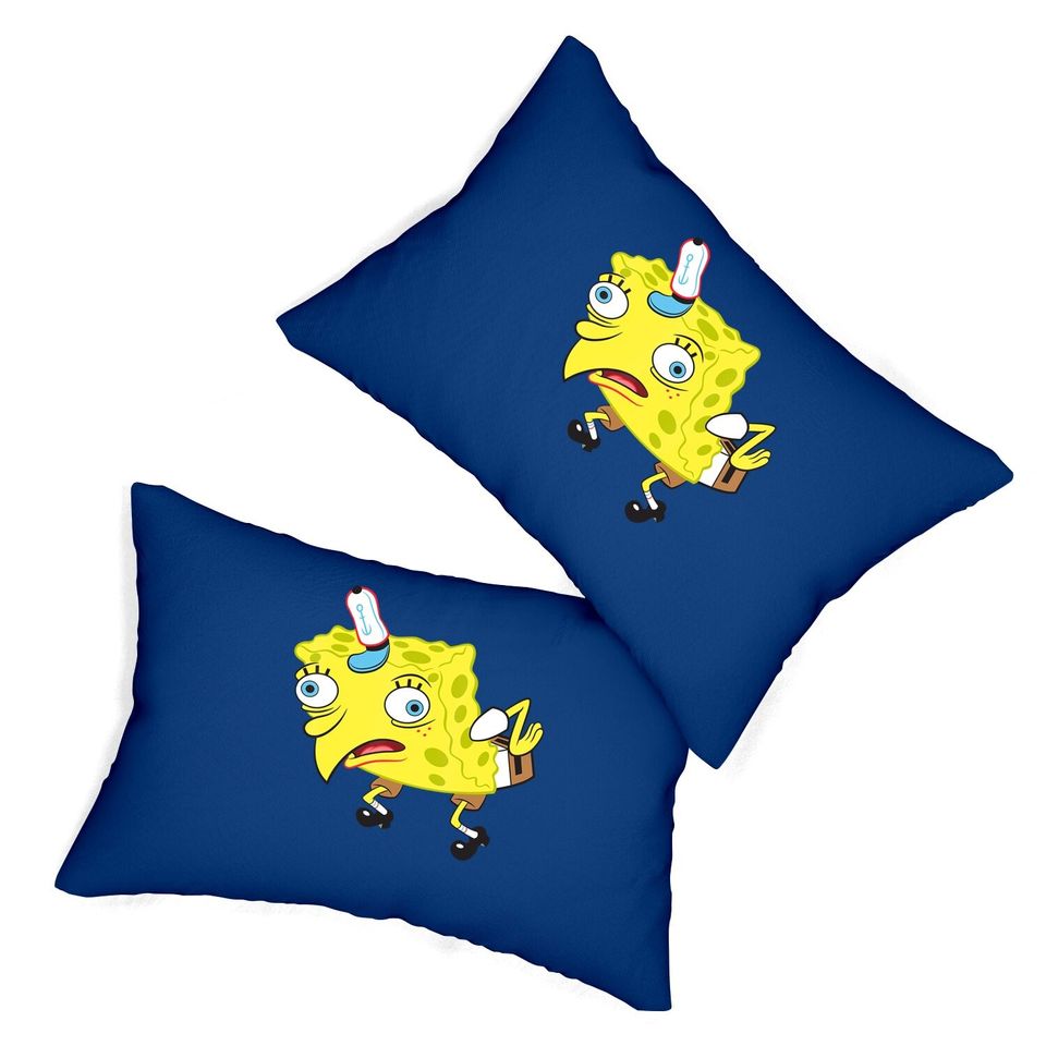Spongebob Meme Isn't Even Lumbar Pillow