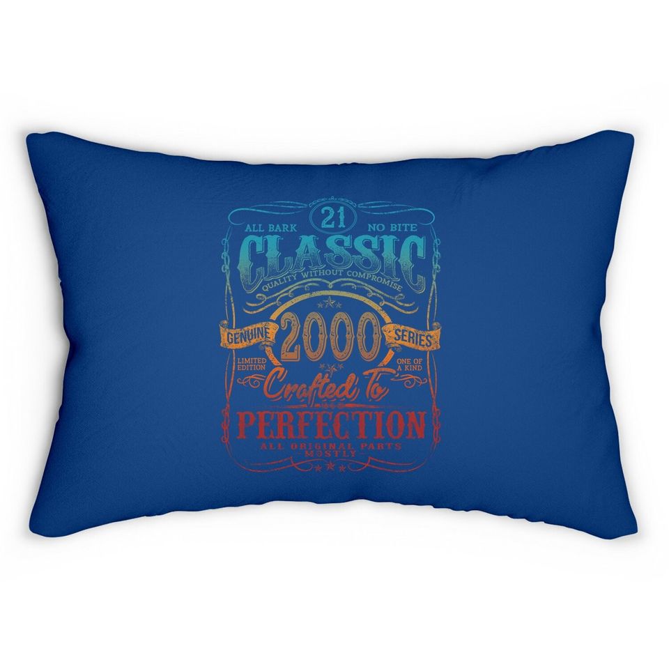 Vintage 2000 Limited Edition Gift 21st Birthday Lumbar Pillow