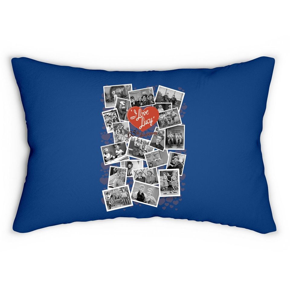 I Love Lucy 65th Anniversary Collage Lumbar Pillow