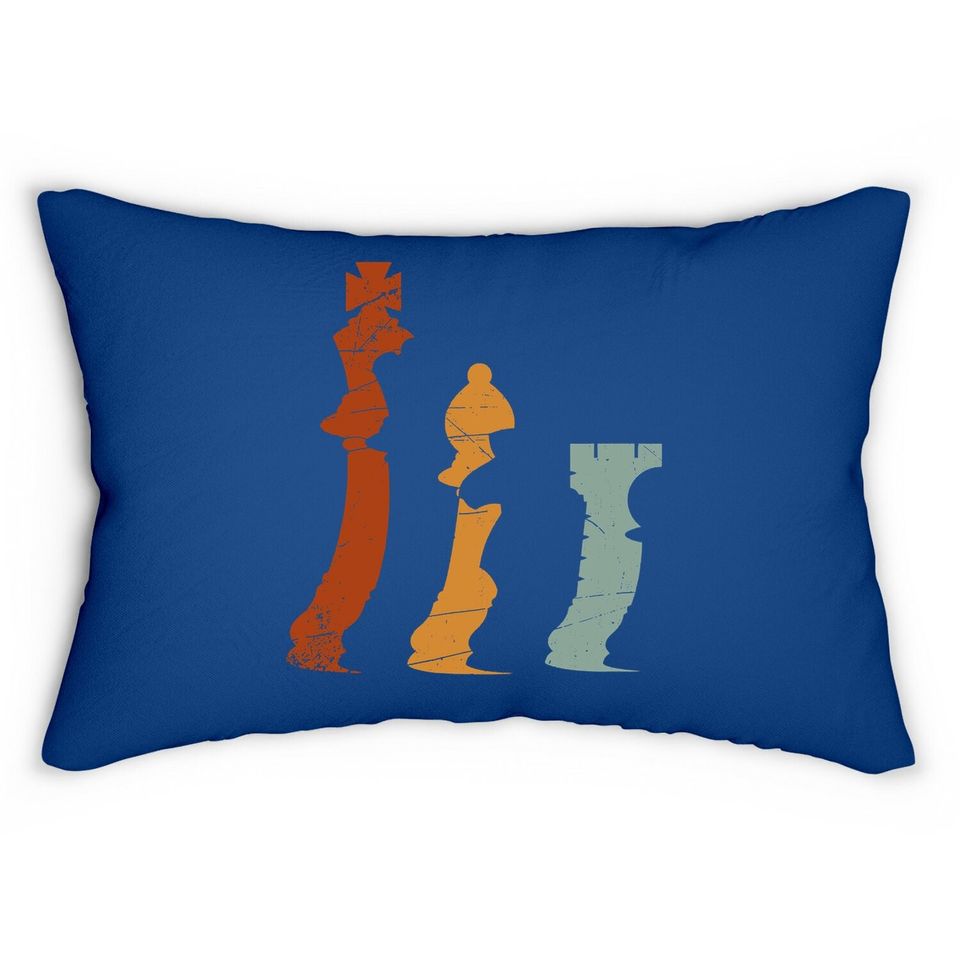 Retro Chess Lumbar Pillow