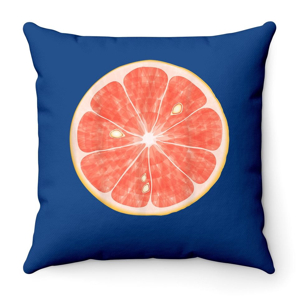 Citrus Grapefruit Fruit Costume Throw Pillow