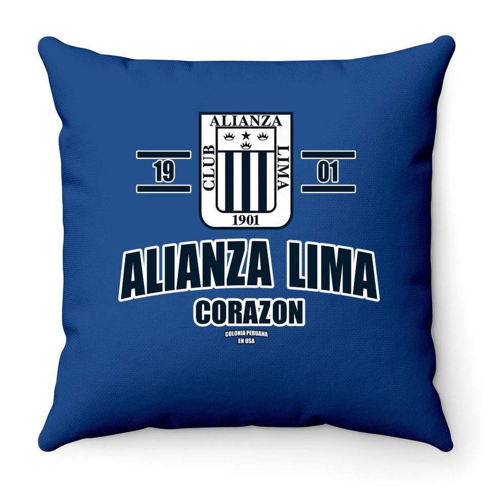 Alianza Lima Peru Throw Pillow
