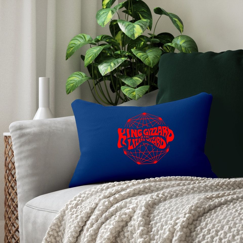 King Gizzard The Lizard Gift Wizard Lumbar Pillow