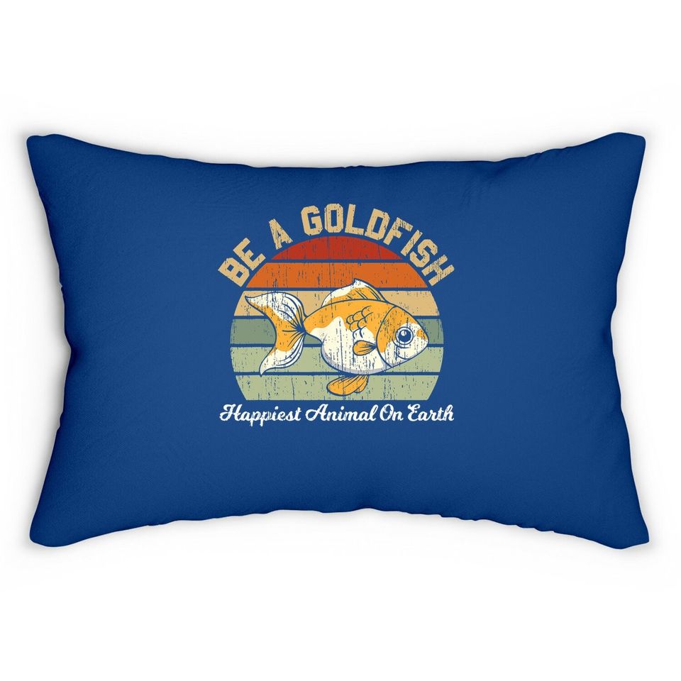 Be A Goldfish For A Soccer Motivational Quote Lumbar Pillow