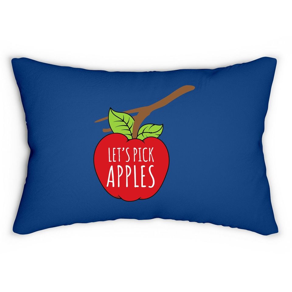 Apple Picking Inspired Lumbar Pillow