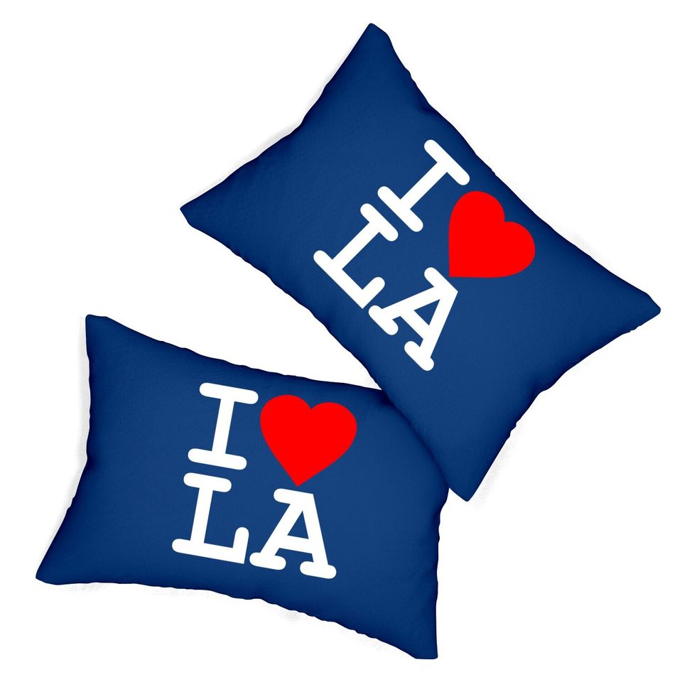 I Love La Los Angeles Lumbar Pillow