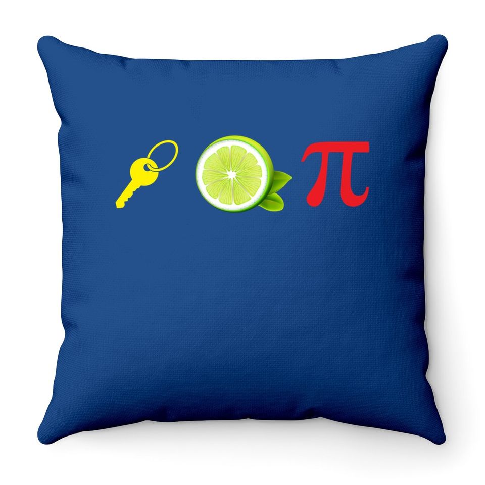 Key Lime Pi Funny Pi Day 2021 Math Nerd Geek Engineer Throw Pillow