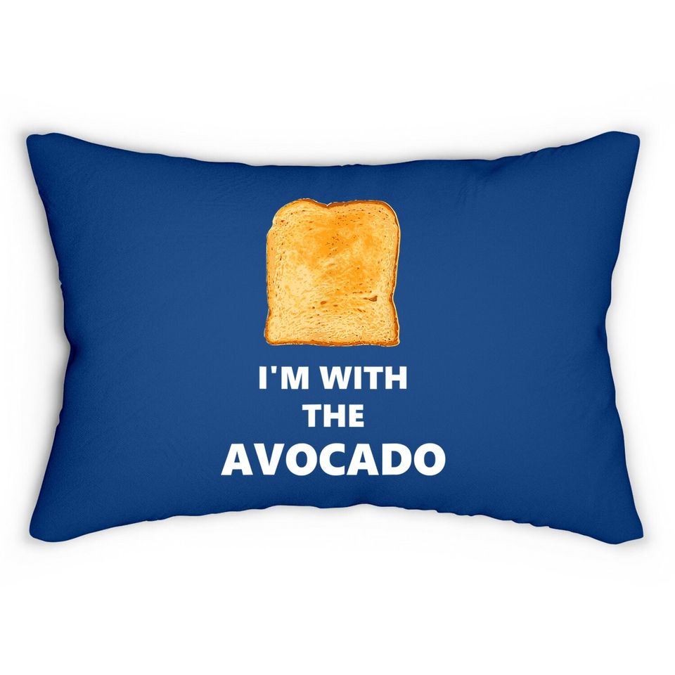 I'm With The Avocado Toast Halloween Lumbar Pillow