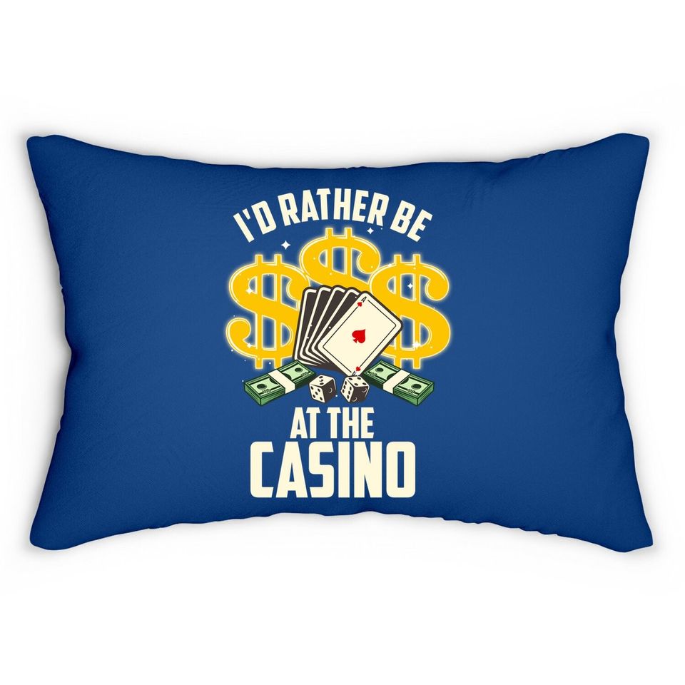 Casino For Gambling Gamblers Lumbar Pillow