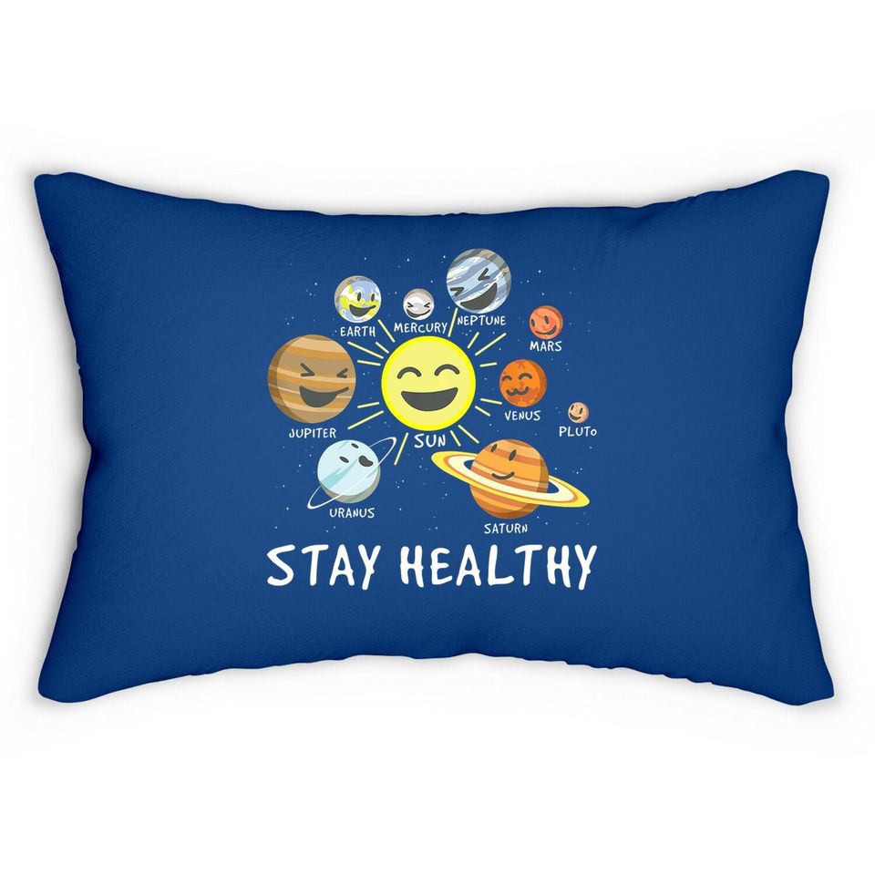 Health Astronaut - Solar System Gift Idea Child Health Day Lumbar Pillow