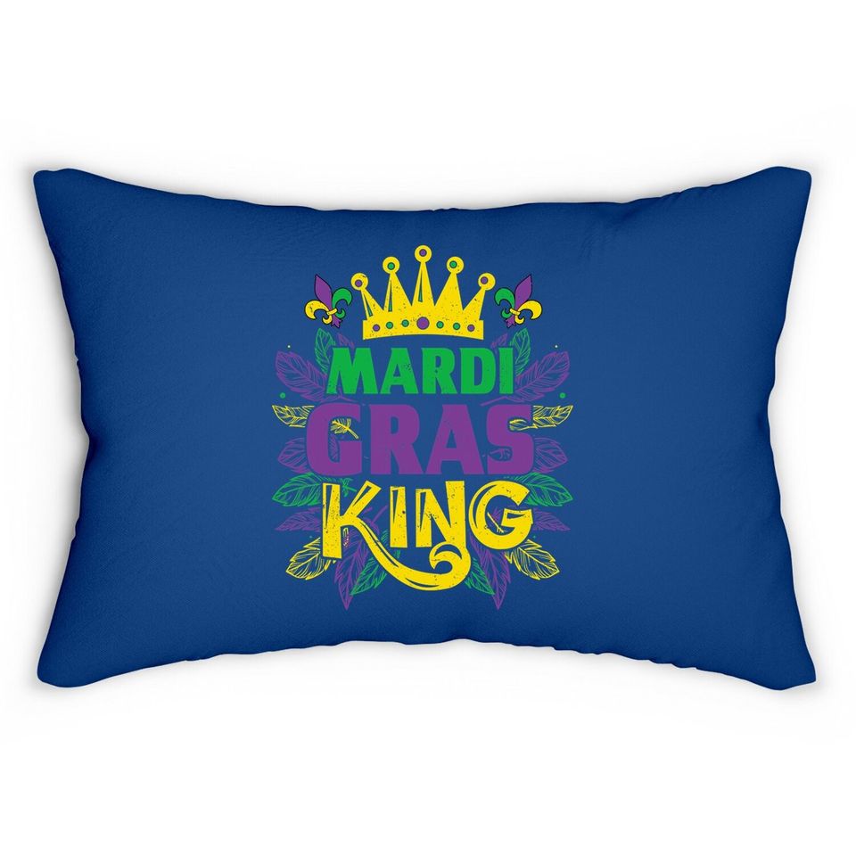 King Costumes Mardi Gras Carnival Lumbar Pillow