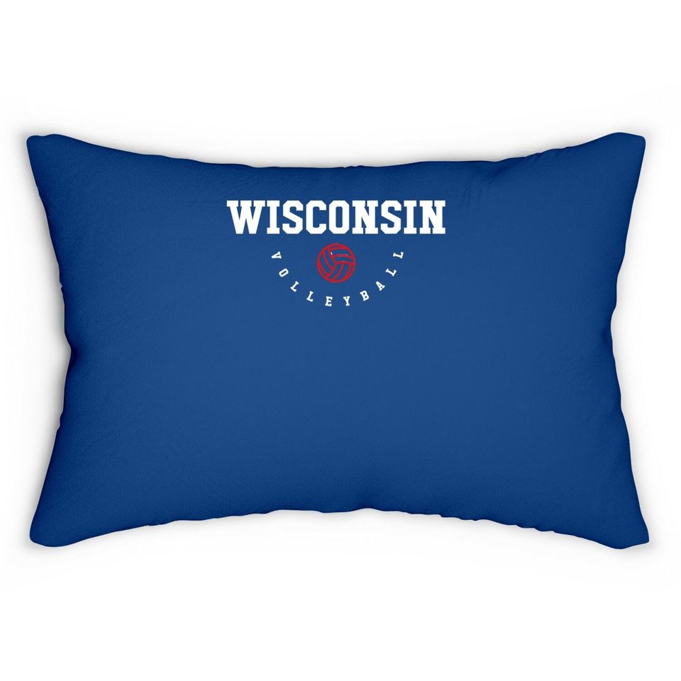 Wisconsin Volleyball Team Lumbar Pillow
