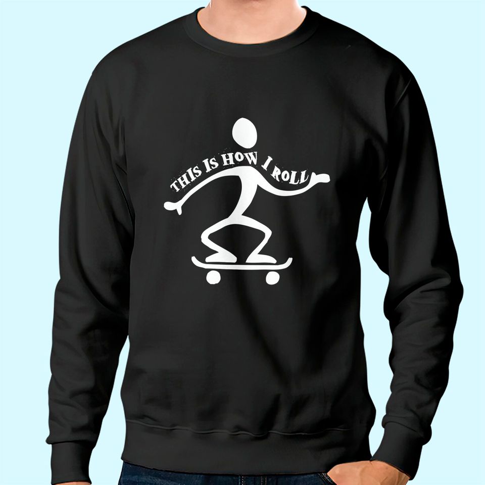 Skate Board Skater Gifts For Teens Skateboard Boys Clothes Sweatshirt