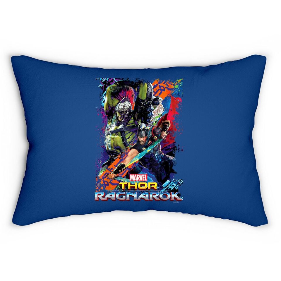 Marvel Thor Ragnarok Hulk Neon Pop Lumbar Pillow