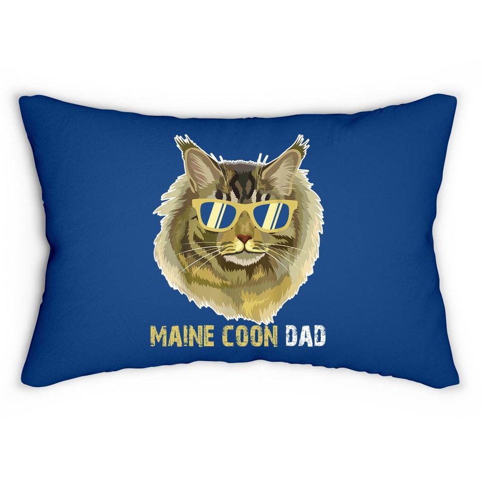 Maine Coon Dad Lumbar Pillow