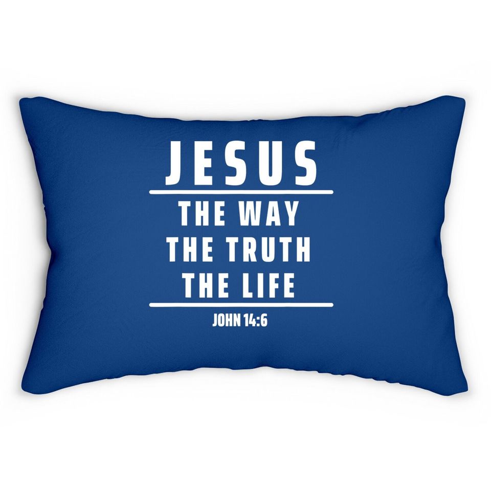 Jesus The Way The Truth And The Life Lumbar Pillow