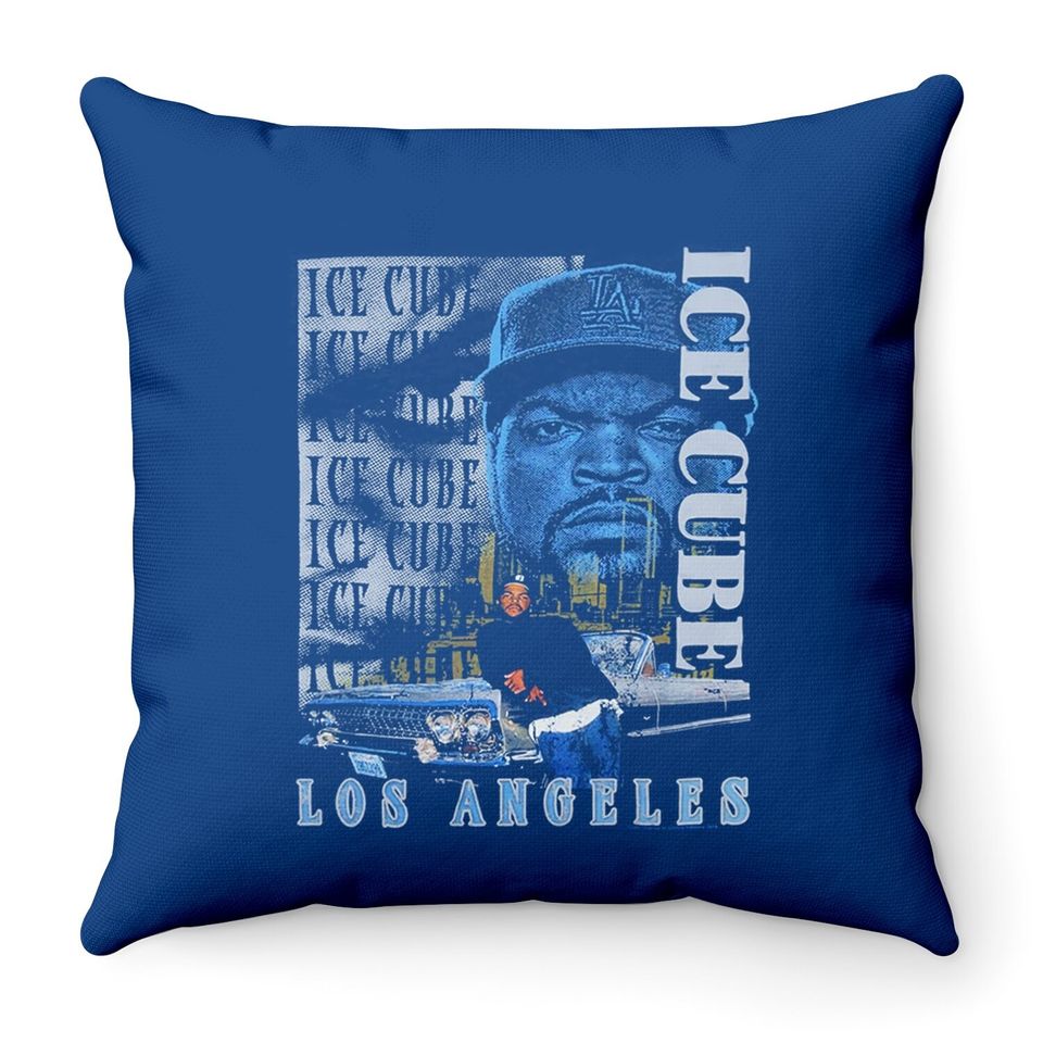Ice Cube Los Angeles Throw Pillow