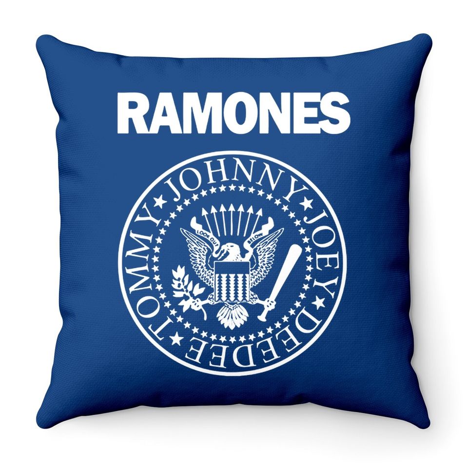 The Ramone Crewneck Graphic Throw Pillow