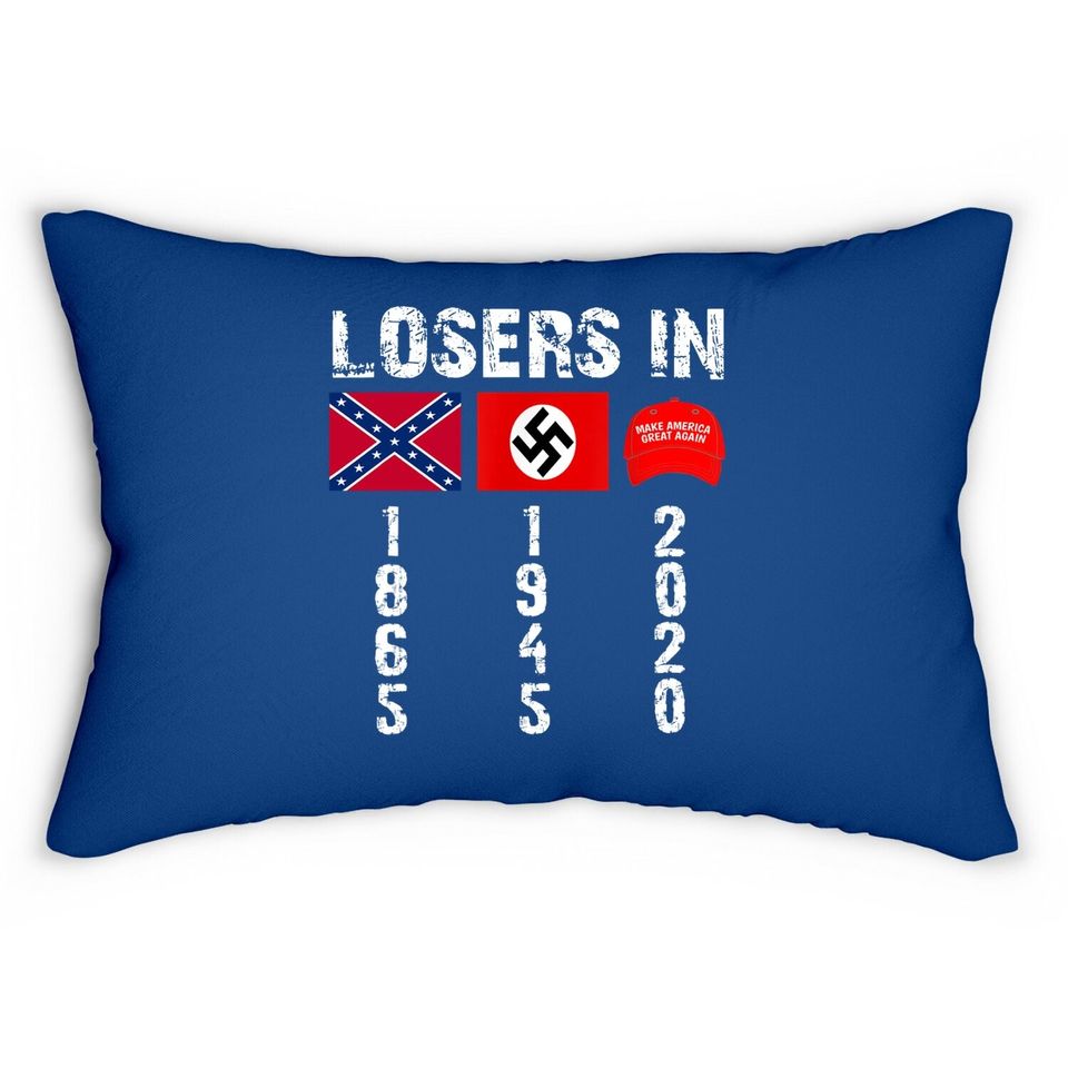 Losers In 1865 Losers In 1945 Losers In 2020 Lumbar Pillow