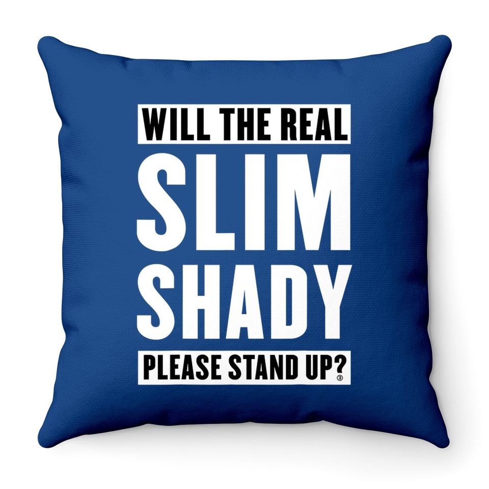 Eminem Please Stand Up Throw Pillow
