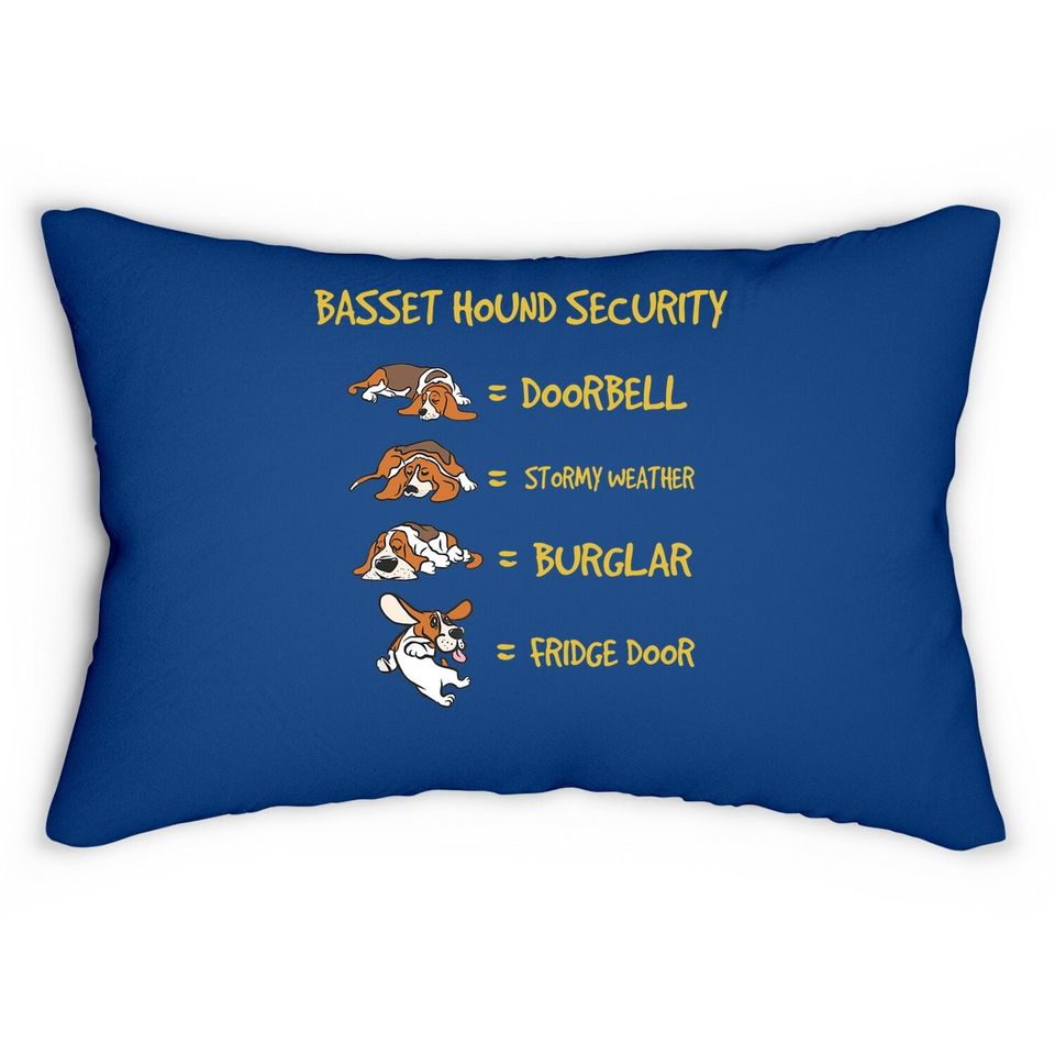 Basset Hound Security Lumbar Pillow