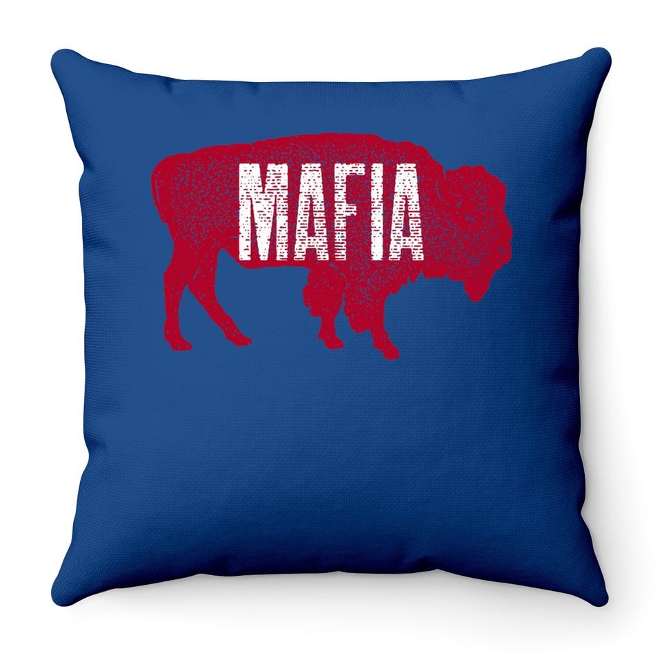 Buffalo Mafia Throw Pillow