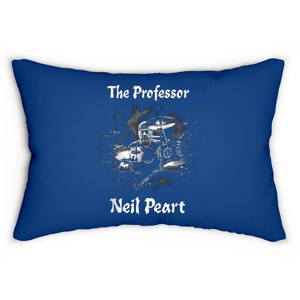 Neil Peart The Drumming Professor-rush Drummer Lumbar Pillow