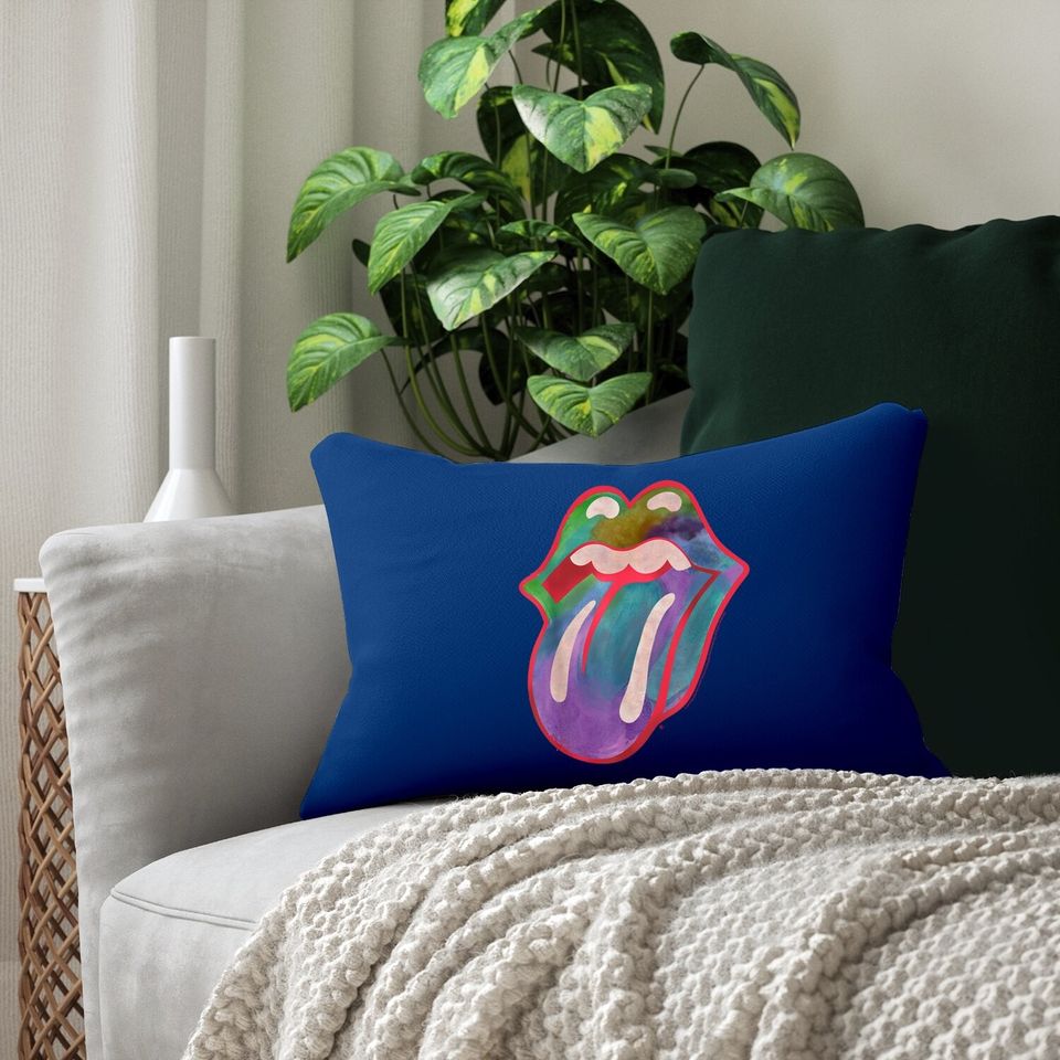 Rolling Stones  Colour Tongue Lumbar Pillow