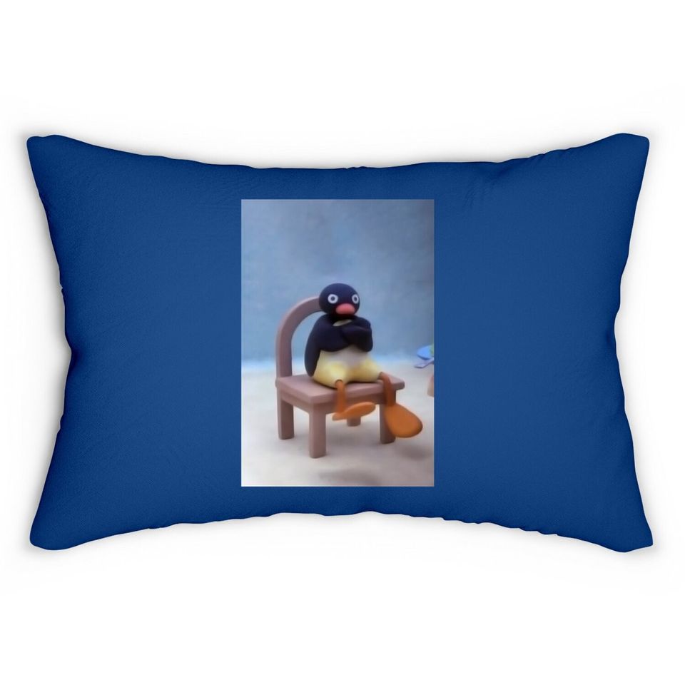 Angry Pingu Lumbar Pillow
