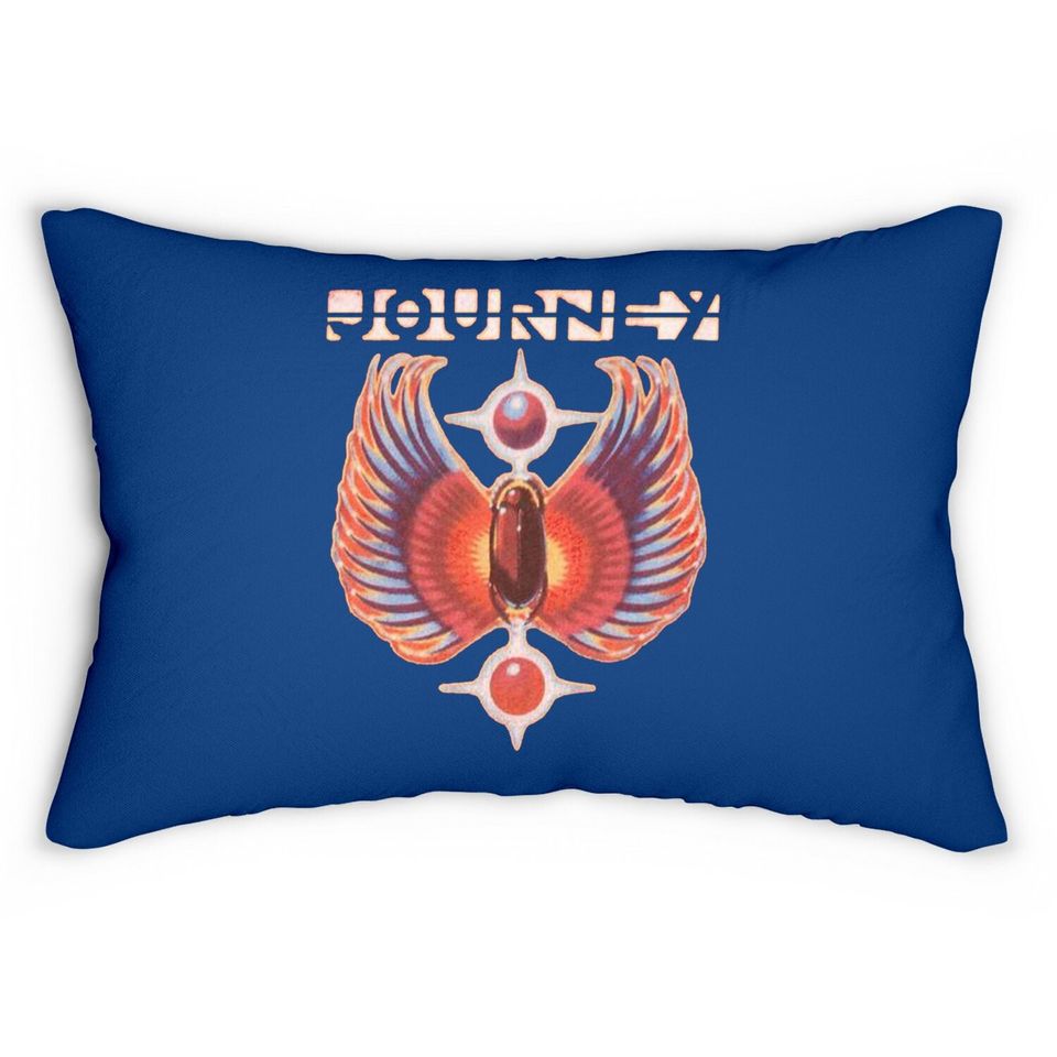 Journey Rock Band Music Group Colored Wings Logo Lumbar Pillow