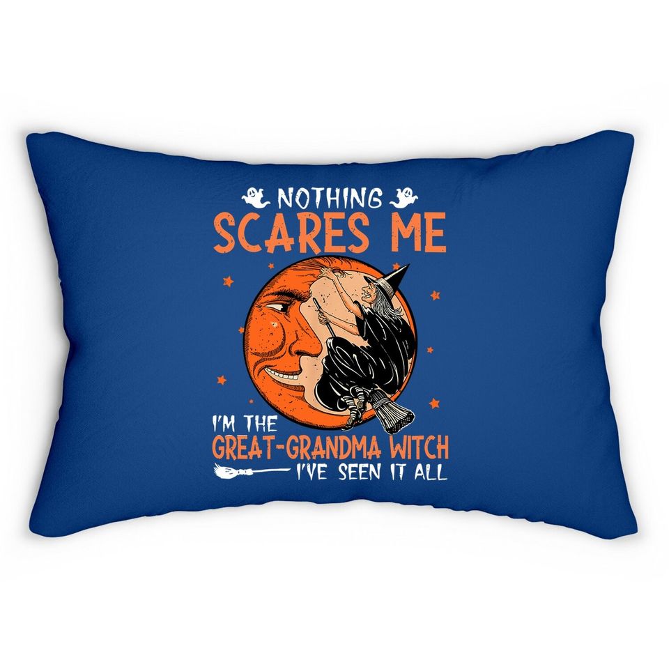 Funny Halloween Sayings Great-grandma Witch Halloween Lumbar Pillow