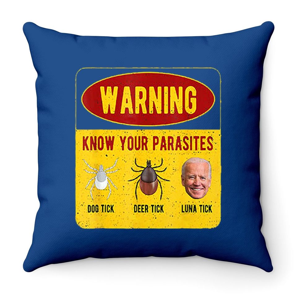 Know Your Parasites Throw Pillow