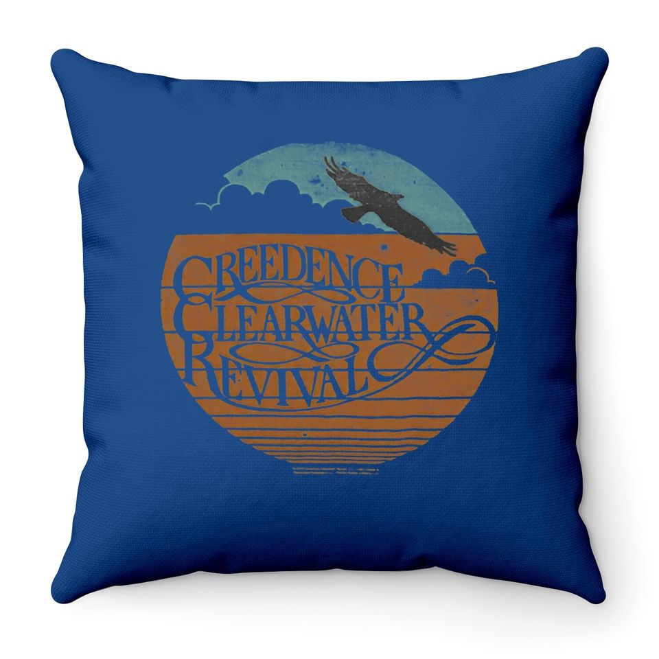 Liquid Blue Creedence Clearwater Revival Green River Throw Pillow