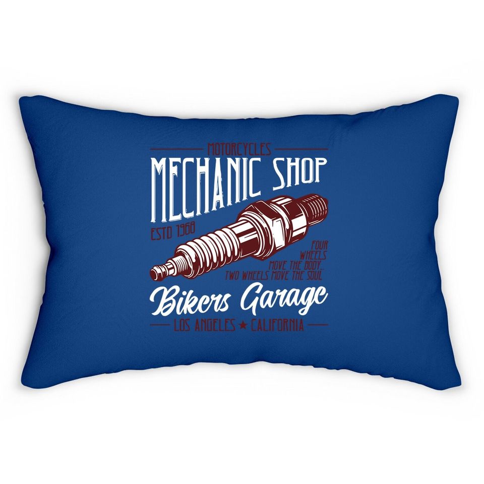Mechanic Shop Lumbar Pillow