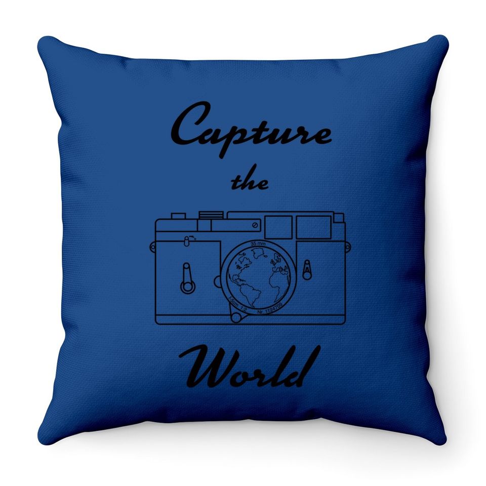 Capture The World Throw Pillow